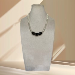 Collier Perles Noires