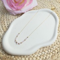 Collier Fin avec Perles