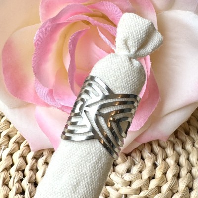 Bague Argentée Tribale