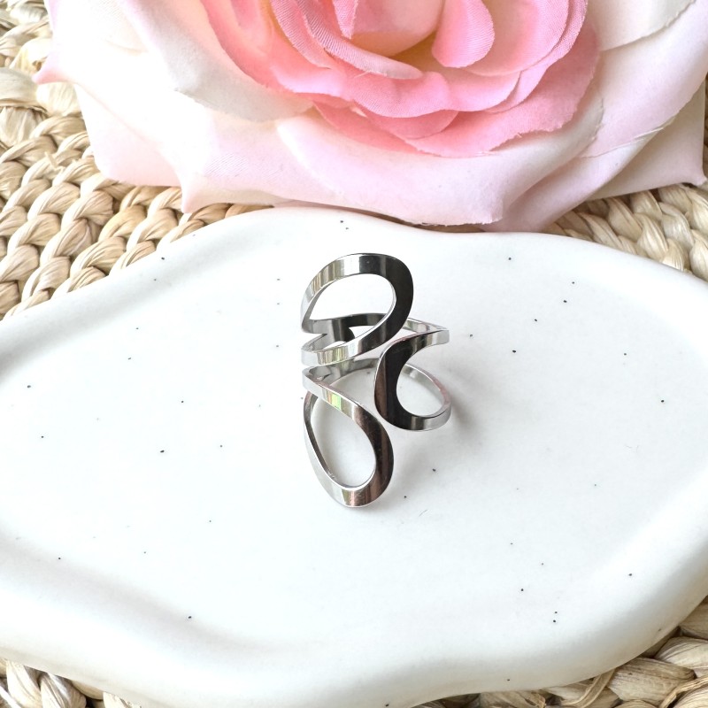 Bague Argentée Fleur