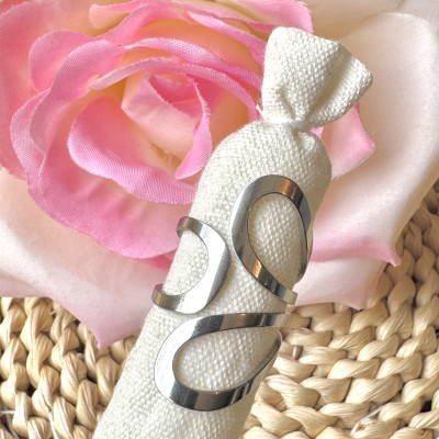 Bague Argentée Fleur