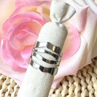 Bague Argentée Multi rangs