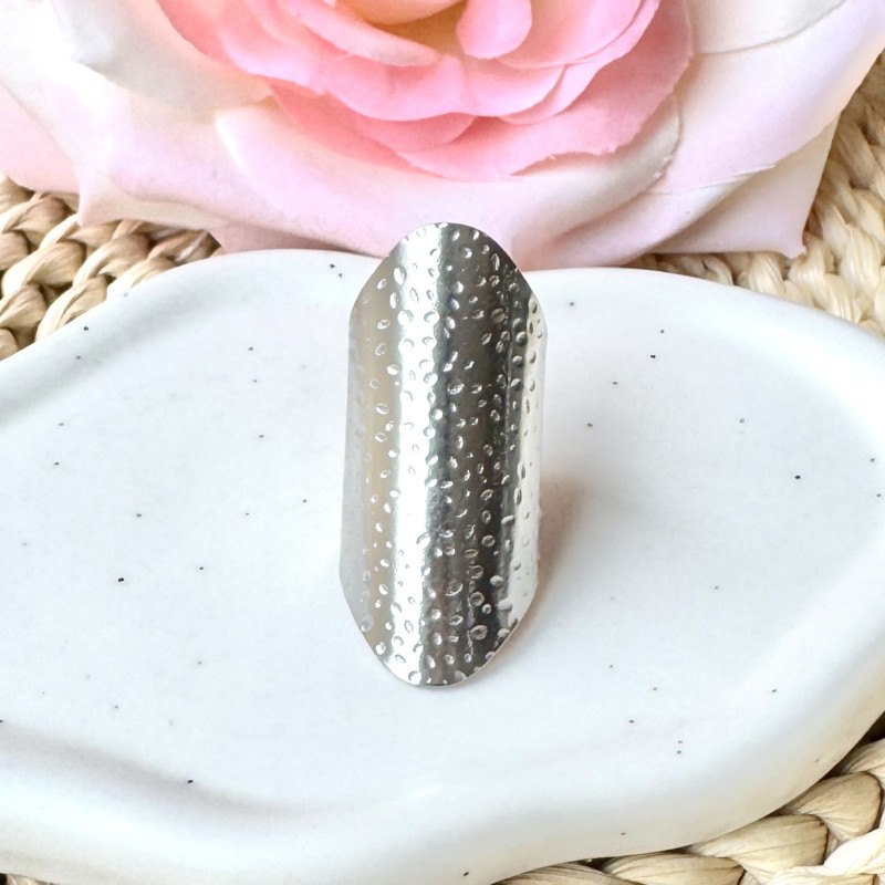 Bague Argentée Longue