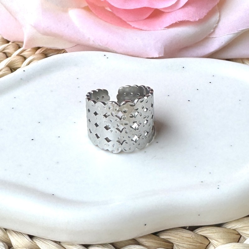 Bague Argentée Ronde
