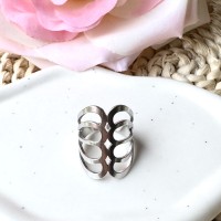Bague Argentée Losanges