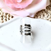 Bague Argentée Multi rangs