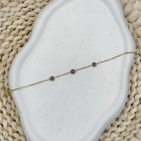 Bracelet Pierres Violettes