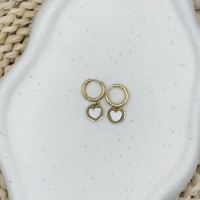 Créoles Cœur Blanc