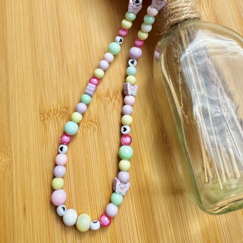 Bracelet de Téléphone avec Perles Pastel