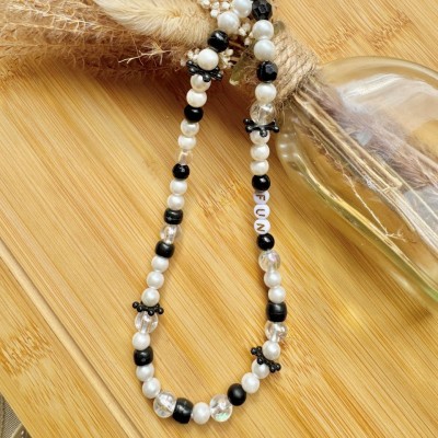 Bracelet de Téléphone avec Perles et Mot GIRL