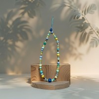 Bracelet de Téléphone avec Perles et Cœurs dorés