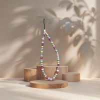 Bracelet de Téléphone avec Perles et Mot COOL