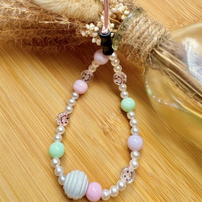 Bracelet de Téléphone avec Perles et smileys