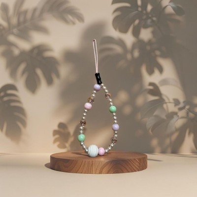 Bracelet de Téléphone avec Perles et smileys
