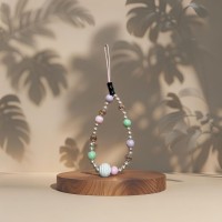 Bracelet de Téléphone avec Perles et smileys