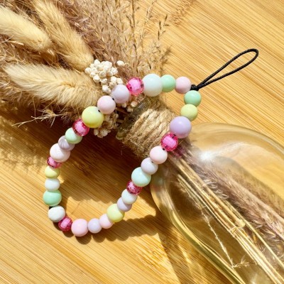 Bracelet de Téléphone avec Perles Pastel