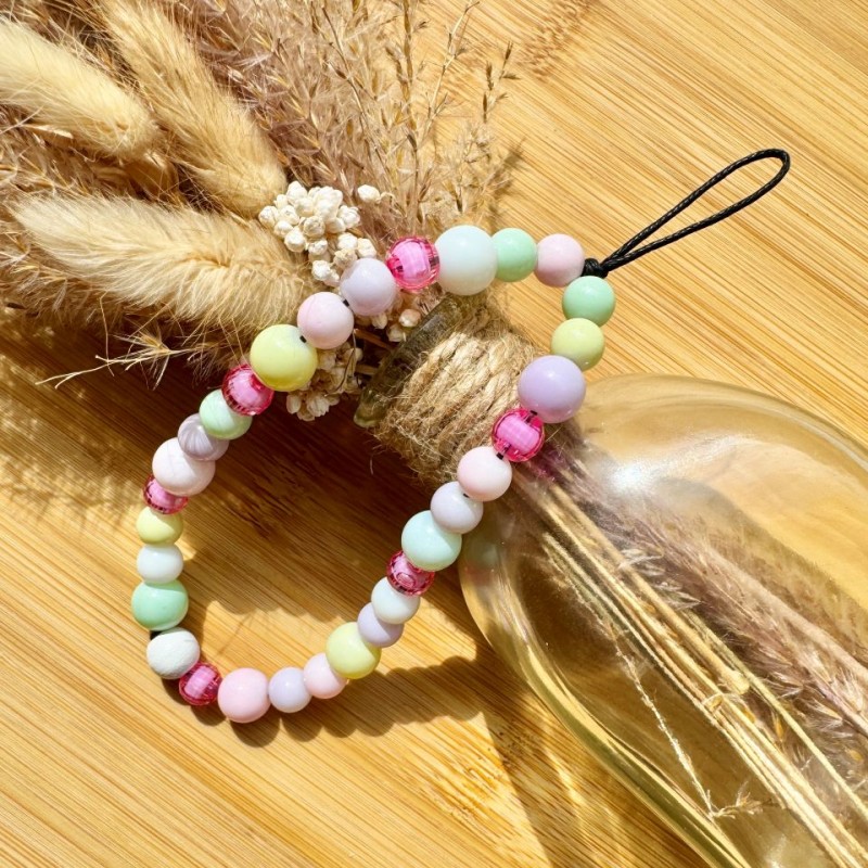 Bracelet de Téléphone avec Perles Pastel