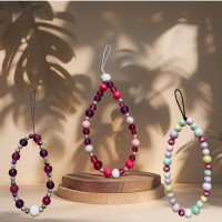 Bracelet de Téléphone avec Perles Violettes