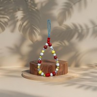 Bracelet de Téléphone avec Perles Rouges