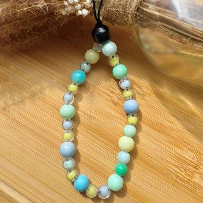 Bracelet de Téléphone avec Perles Bleues