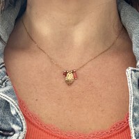 Collier Pampilles et Plume