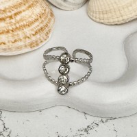 Bague 4 strass