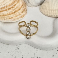 Bague 4 strass
