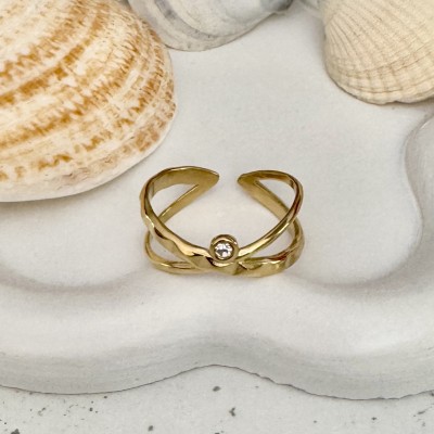 Bague avec zirconium