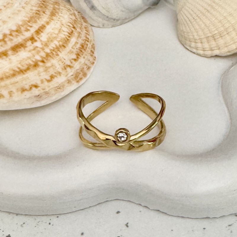 Bague avec zirconium