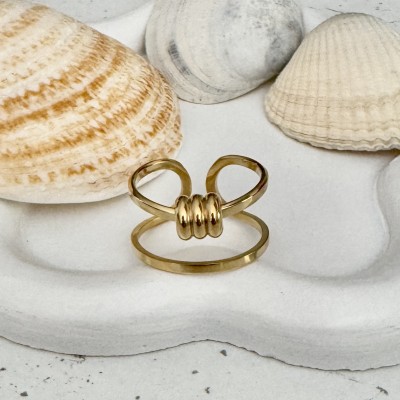 Bague Double Rangs