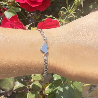Bracelet Gourmette Cœur