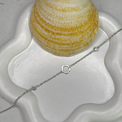 Bracelet Trèfle avec Zirconium