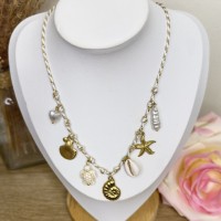 Collier Cordon avec Pampilles Coquillages