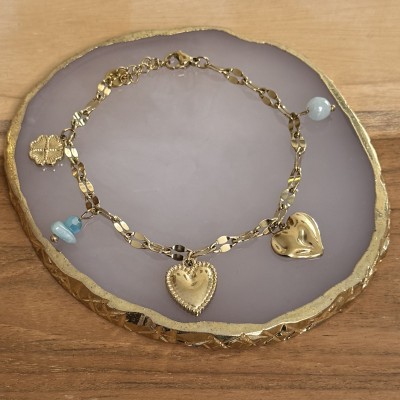 Bracelet Pampilles Coeurs