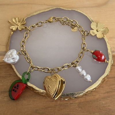 Bracelet Pampilles Cœur Ouvert