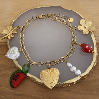 Bracelet Pampilles Cœur Ouvert