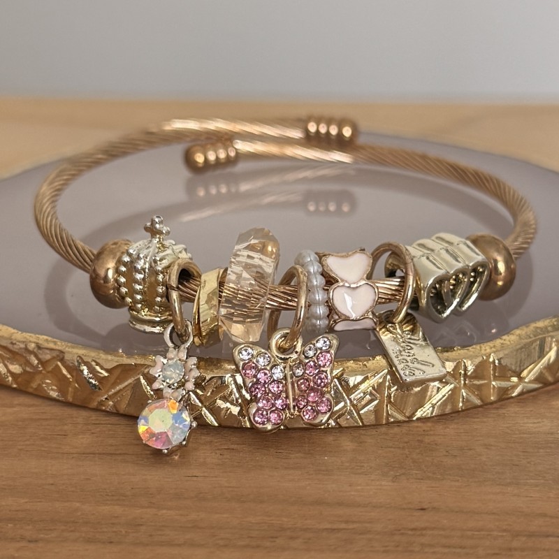 Bracelet Jonc Papillon