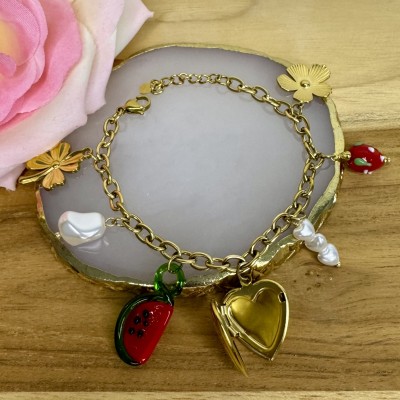 Bracelet Pampilles Cœur Ouvert