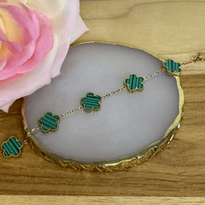 Bracelet  Trèfle Vert
