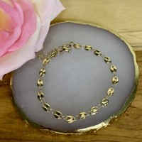 Bracelet Maille Grain de Café Fine