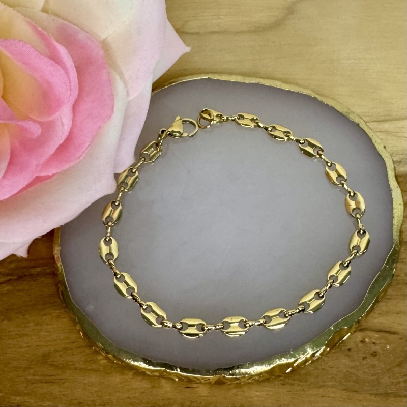 Bracelet Maille Grain de Café