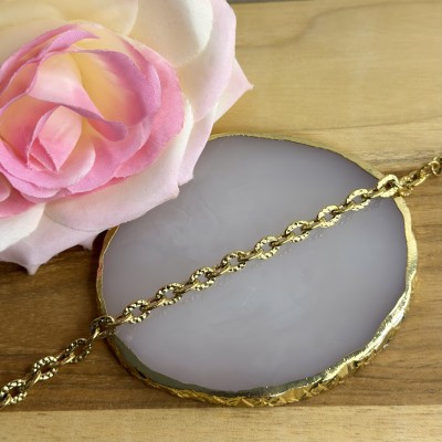 Bracelet  Maille Torsadé Texturée