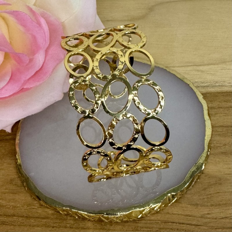 Jonc Multi Rangs Ovales