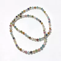 Duo de bracelets perles fines multicolores