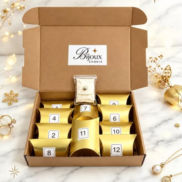Calendrier de l'Avent Bijoux Exquis – coffret 12 bijoux