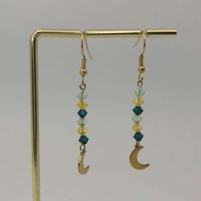 Boucles d'oreilles Lune